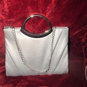 Elegant Silver Women's Handbag
